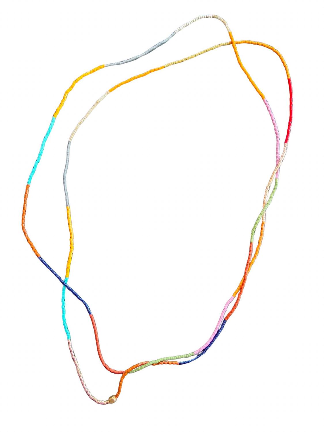 Ruby perlehalskæde - 101 Multi